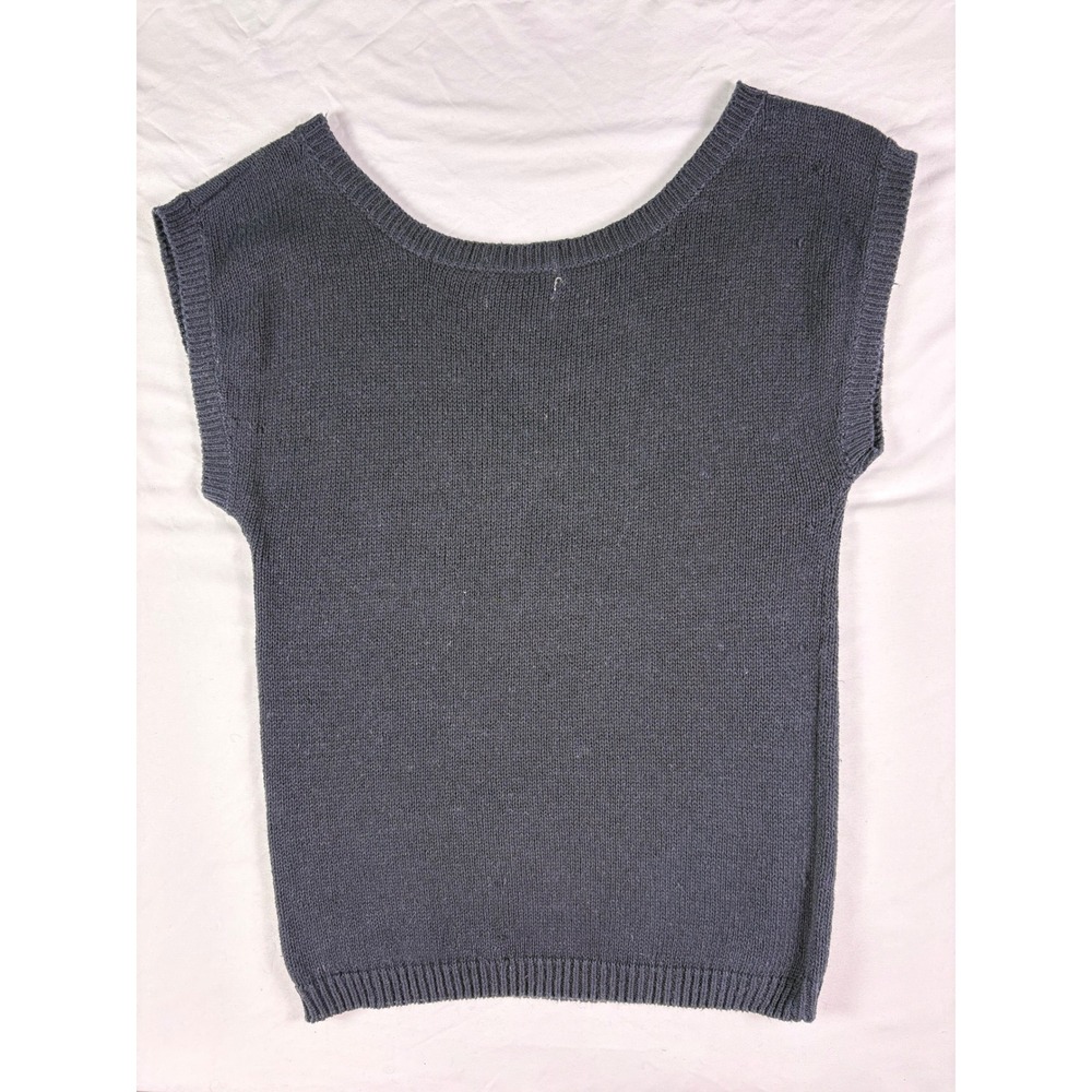Vintage 90s Sergio Valente Knit Top Women M Neon Abstract Aztec Bold Art Chunky - Picture 6 of 6